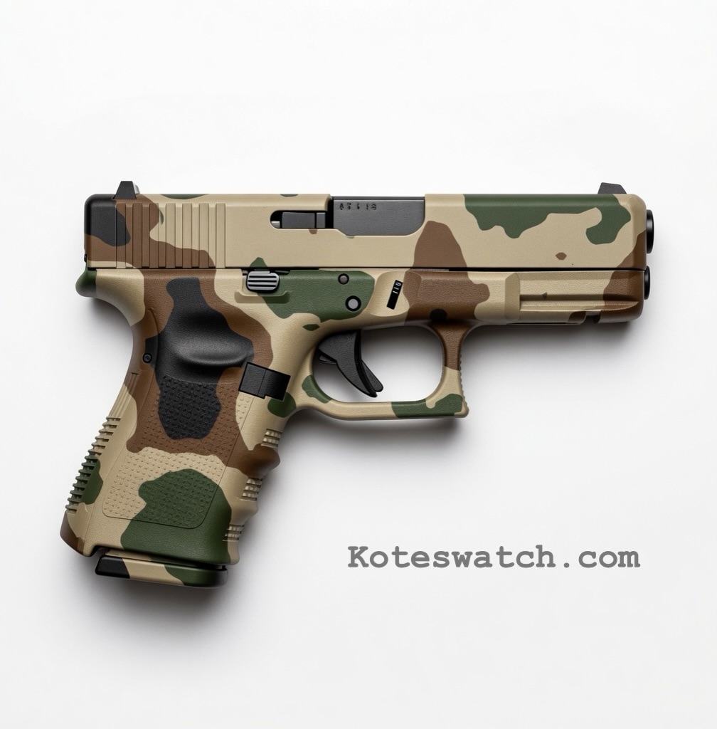 Cerakote camo finish planned with Kote Swatch — Ephesian Arms